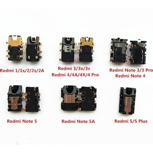Earphone Headphone Audio Jack Flex Cable for Xiaomi Redmi 1 1S 2 2A 3 3S 3X 4 Pro 5 Plus Mi5x A1 for Redmi Note 3 4 5 5A 6 6A