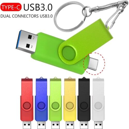 OTG USB 3.0 Flash drives Waterproof Pendrive 64GB 128GB Pen Drive for Type-C Android 256GB 512GB External Storage High speed