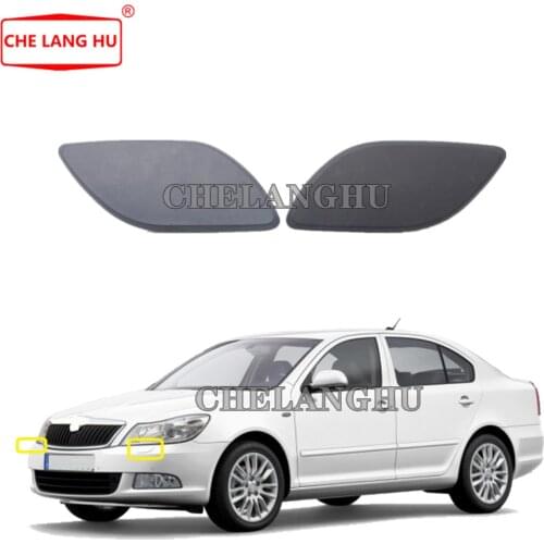 Pair For Skoda Octavia A5 A6 Sedan 2009 2010 2011 2012 2013 Front Headlight Washer Sprayer Nozzle Cylinder Jet Washer Cover Cap