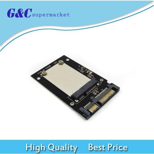 New 50mm Small board mSATA SSD to 2.5" SATA Drive Converter Adapter For Windows2000/XP/7/8/10 For Vista diy electronics