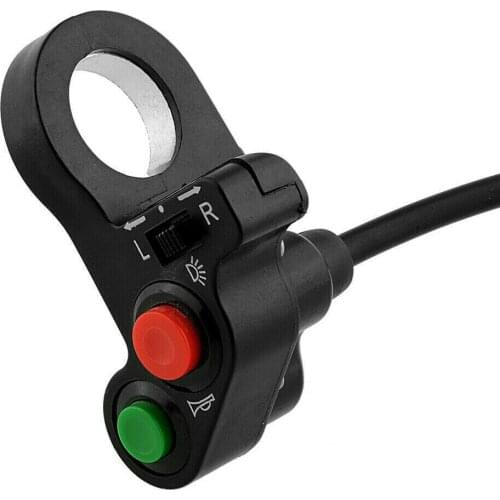 Motorcycle Handlebar Switch Scooter Horn Turn Signals On/Off Button Electric Accessories Modified Three-function Turn Headlight