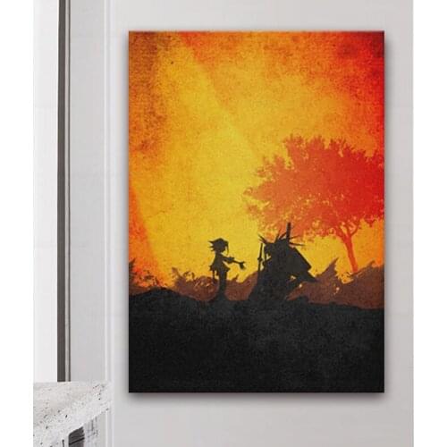 Shaman King Yoh Asakura Poster Canvas Wall Art Decoration prints for living Kid Children room Home bedroom decor painting