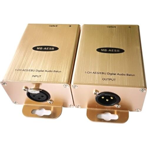 Digital AES/EBU Audio to Network Adapter Balanced AES3 Audio to Lan Converter IP Dobly Audio Coder & Encoder