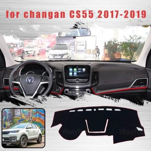 Car Dashboard Cover Dash Mat for Changan CS55 2017-2019 Auto Non-slip Sun Shade Pad Carpet