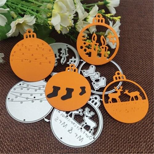 Christmas bell snowflakMetal Cutting die keychain shaker Heart Paper Key Chain Scrapbook Paper Craft Card Punch Art Knife Cutter