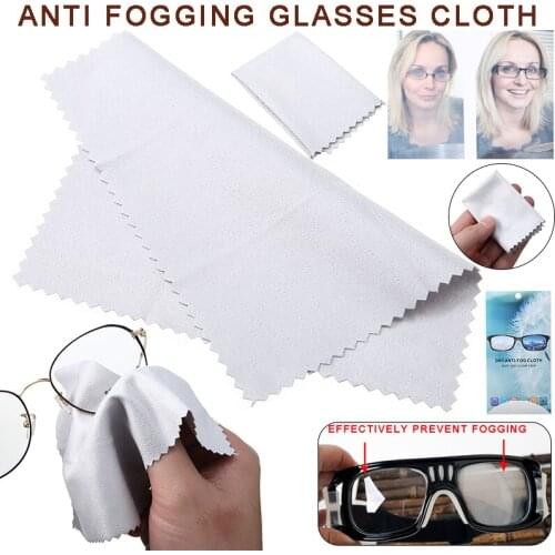 Anti-fog Glasses Lens Cleaning Cloth Soft Wiping Tool Phone Cleaning Wipes Anti Fogging Cloth Eyewear Accessories Reusable