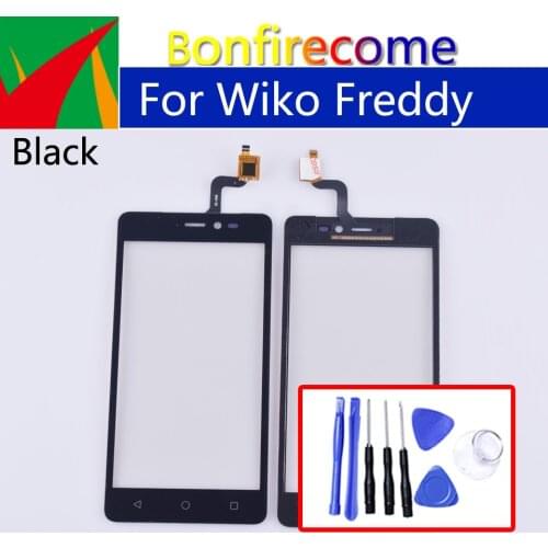 5.0" Freddy For Wiko Freddy Touch Screen Panel Sensor Digitizer Glass Touchscreen NO LCD Replacement Parts
