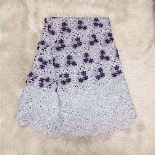 Swiss voile lace in switzerland african lace fabric wedding 2.5yards embroidery swiss lace fabric for dress cotton fabric