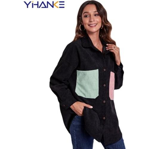 YIHANKE Women's Corduroy Shirts