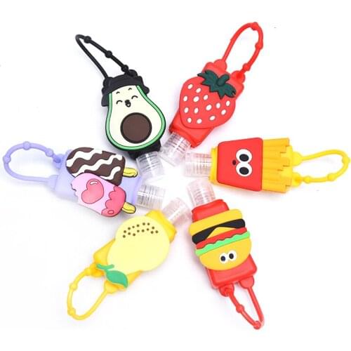 1Pc Silicone Mini Hand Sanitizer Holder Disposable No Clean Detachable Cover Travel Portable Safe Gel