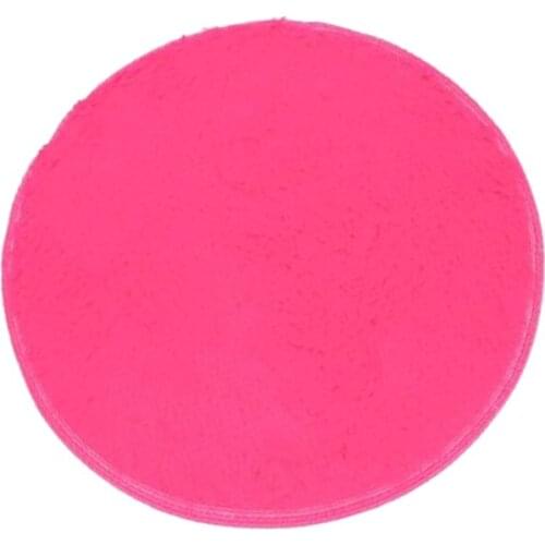100cm Fluffy Rug Anti-Skid Shaggy Area Rug Bedroom Carpet Floor Mat Rose Red