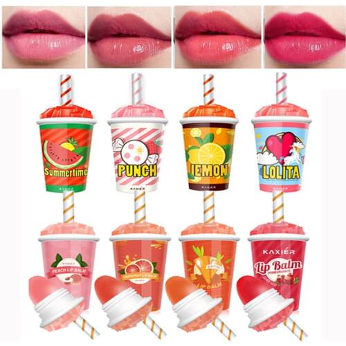 KAXIER Lipstick 4 PCS Lot Lip Balm Sweet Winter Lip Care Fruity Makeup Moisturizing Lip Tint Long Lasting Student Cosmetics
