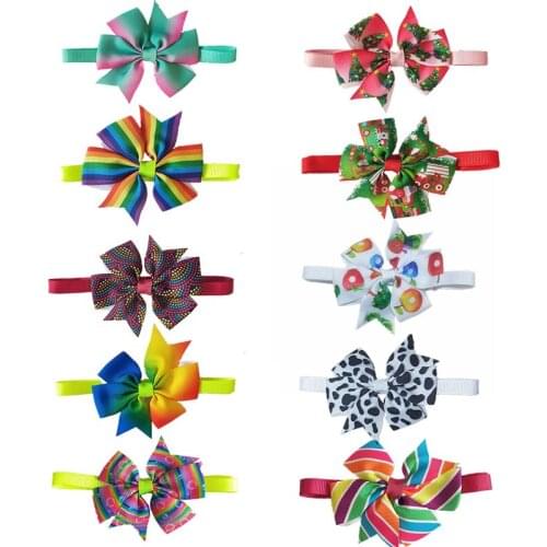 50pcs Christmas Pet Grooming Accessories Cat Pet Christmas Festival Grooming Accessories for Small middle Dogs