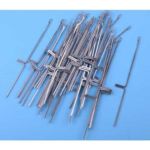 50pcs Knitting Machine Needles Fit For Silver Reed Studio Singer Empisal Knitmaster Ribbing Attachment SRP50 SRP60 SRP60N Parts