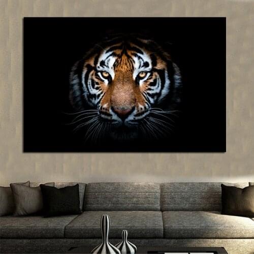African Wild Tiger Lion Posters and Prints Animals Canvas Painting Wall Art Decorative Picture for Kids Living Room Cuadros
