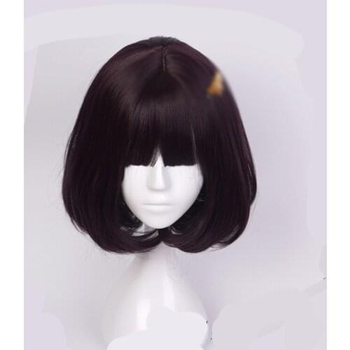 Anime Bungou Stray Dogs Akiko Yosano Short Wig Cosplay Costume Prop Decor Synthetic Hair Collection for Women Girl 1pcs