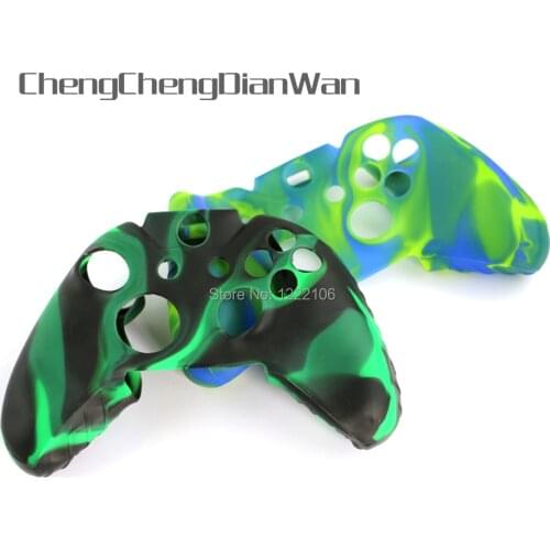 ChengChengDianWan Camouflage Silicone Case for Microsoft Xbox One Games Controller Protective Skin Cver for XboxOne