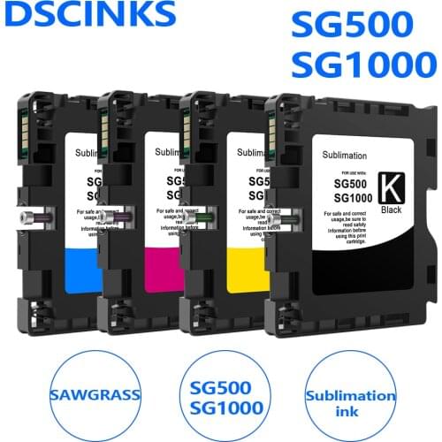 For SAWGRASS SG500 SG1000 Compatible ink cartridge with chip for Ricoh SAWGRASS SG500 SG1000 with subliamtion ink for USA