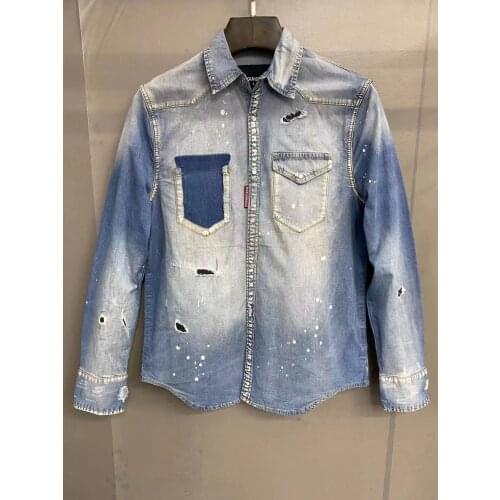 Мужские хлопковые рубашки Dsquared2 China At AliExpress