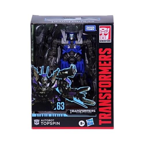 Hasbro Transformers SS63 Revenge of The Fallen Movie Studio Series 63 Deluxe Class Topspin Action Figure Model Toy for children