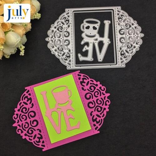 Julyarts Cutting Dies Frame Cutting Embossing Cutter Paper Creative Lace Card For Scrapbooking Craft Dies Silver Metal Cutting