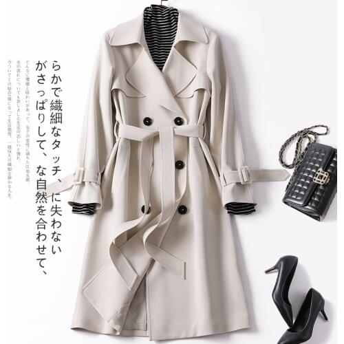 KMETRAM Women's Long Trench Coats