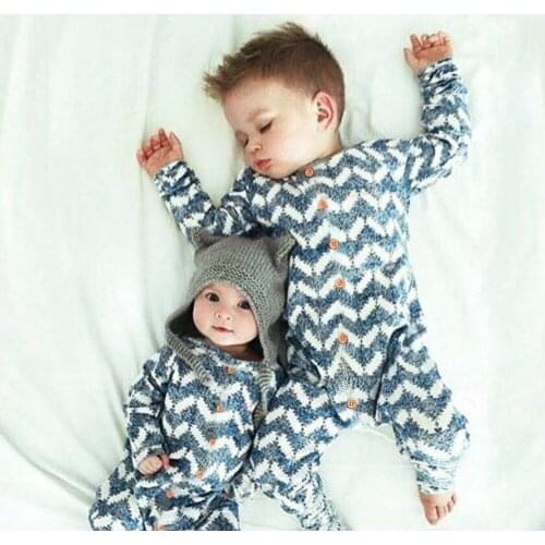 Newborn Baby Romper Striped Toddler Boys Jumpsuit Outfits Hollow Knitted Little Girls Overalls Long Sleeve Kids Playsuits 6-24M