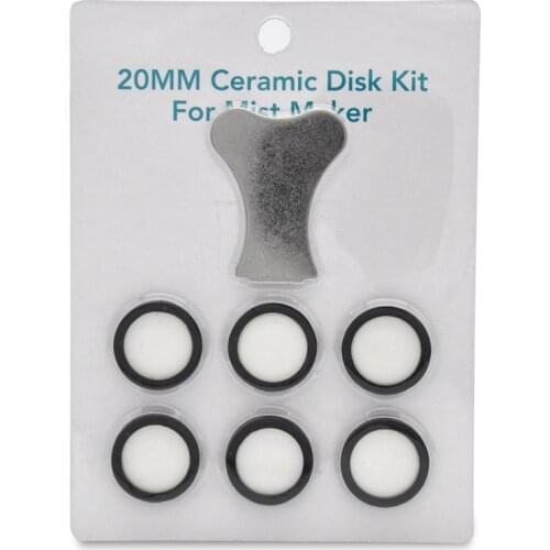 7Pcs Mist Maker Maintenance Kit, Ceramic Disk Ceramic Disk Key Replacement Parts Kits for Fog Machine