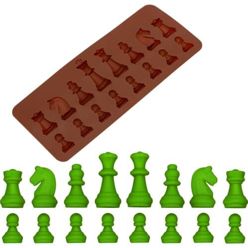 Kitchen Accessories Silicone Chocolate Mold DIY Baking Mould Ice Sugar Cake Mould Chess Shaped