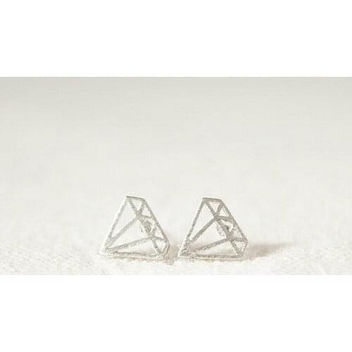 Fashion plated Flat shaped Stud Earrings for women