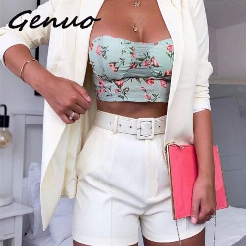 Fashion Women Two Piece Blazer Set Outfits Suits Shorts With Belt Long Cardigans Short Pants Long Sleeve Jackets Blazers Party