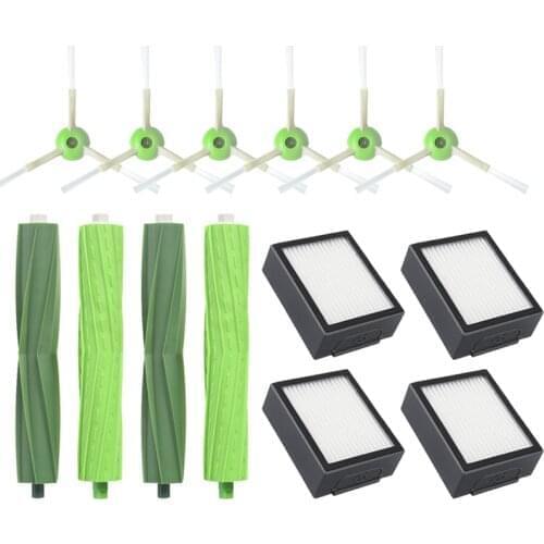 100% Washable Vacuum Parts Compatible for iRobot Roomba i 7 i7 and i7+ Plus E5 E6 Robot Cleaner Turbo Roller Side Brush Filter