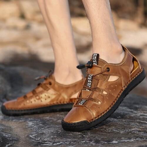 Couple Beach Wear Beach Sandals For Men Mens Summer Breathable Shoes Mesh Casual Sneakers Fashion Light Male