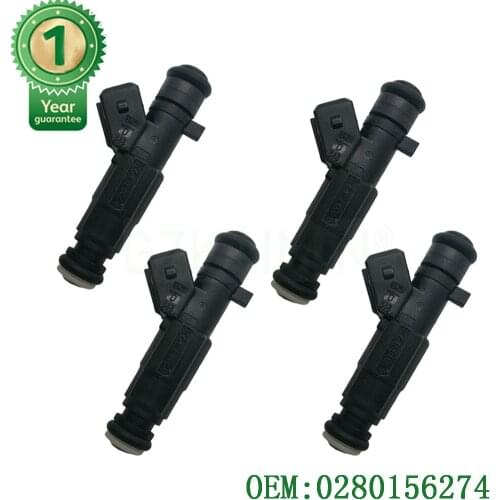 SET 4 NEW fuel injector NOZZLE for V-W FOX / KOMBI Box / POLO / SPACEFOX / SPACE CROSS OE 0280156274 0 280 156 274
