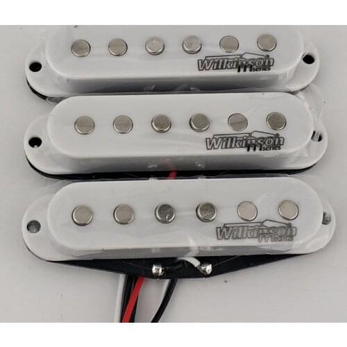 New white Wilkinson WOVS Electric Guitar Pickups Lic Vintage Voice Single Coil Pickups for ST Guitar