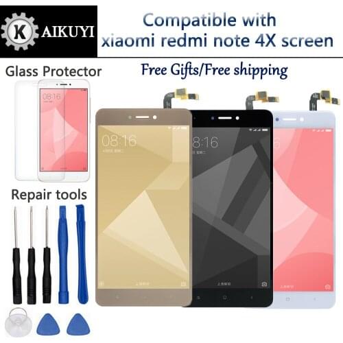 New Sensor For Xiaomi Redmi Note 4X LCD Display Touch Panel Screen Digitizer Assembly with Frame