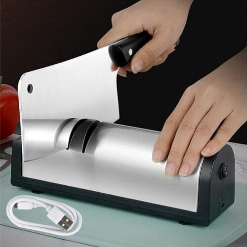 Knife Sharpener Electric High-precision Sharpener Stone USB Rechargable Automatic Grinding For Knives Sharpening Kitchen Tools