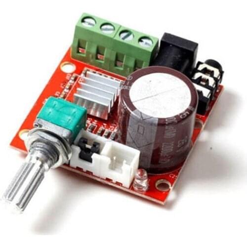 PAM8610 mini power amplifier board TDA2030 12V 10W pure class D stereo power amplifier