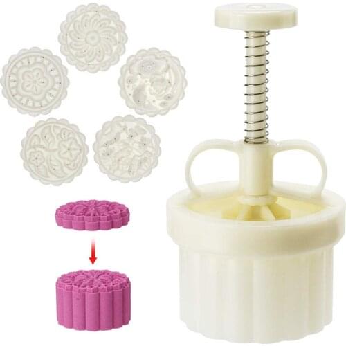 150g Cookie Stamps Moon Cake Mold Thickness Adjustable Christmas Cookie Press DIY Hand Press Cutter JAN88