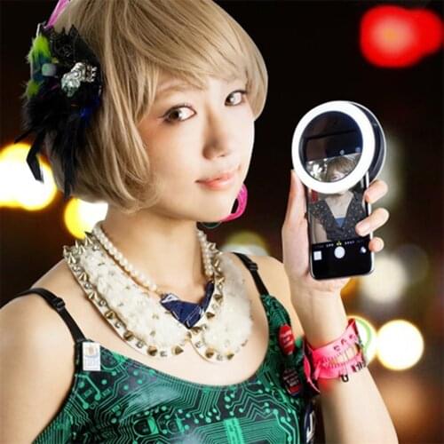 Universal Selfie Lamp Mobile Phone Lens Portable Flash Ring 36 LEDS Luminous Ring Clip Light For iPhone 8 7 6 Plus Samsung