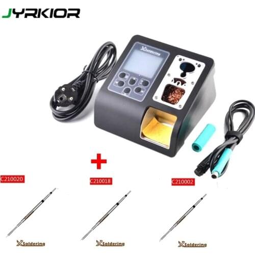 XSoldering 110-220V 200W Lead-free Precision Soldering Station With C210-018/C210-020/C210-002 Soldering Iron Cartridges Tips