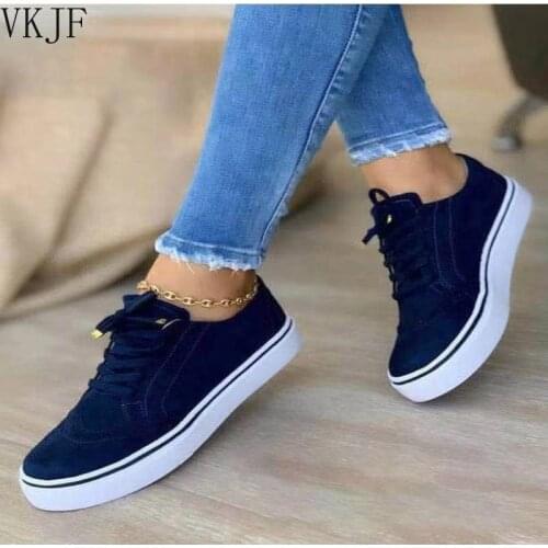 2021 Women Shoes Flats Fashion Casual Ladies Woman Lace-Up Mesh Breathable Female Sneakers Canvas Lace-up White