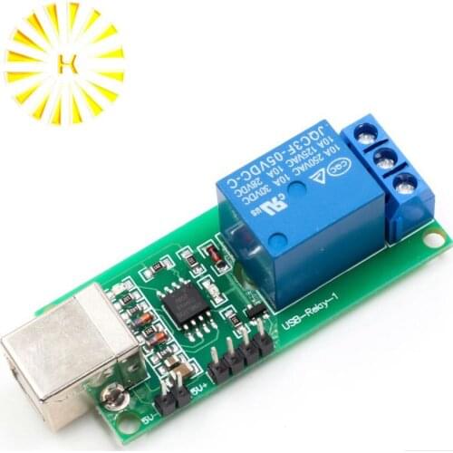 1 Channel USB Relay 5V Programmable Computer Control For Smart Home Connector
