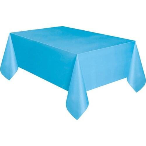 1PCS 137cmx274cm Disposable Table Cloth Large Plastic Rectangle Table Cover Cloth Wipe Clean Party Tablecloth Covers For Home