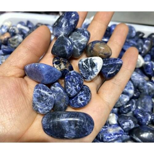 100g Polished Natural Blue Vein Awesome Crystal Stone Tumble Crystal Gravel Healing Reiki Stones For Sale Chakra Energy Decor
