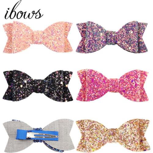 3Pcs/Lot Glitter Swallow Tail Hairgrips Bling Kids Hair Clips For Party Girls DIY Hairgrips Headwear Barrette Hair Accessories