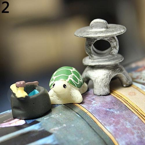 3Pcs Dollhouse Bonsai Craft Micro Landscape DIY Flower Pot Miniature Decoration Garden Ornament Miniature Fairy Garden Decor DIY