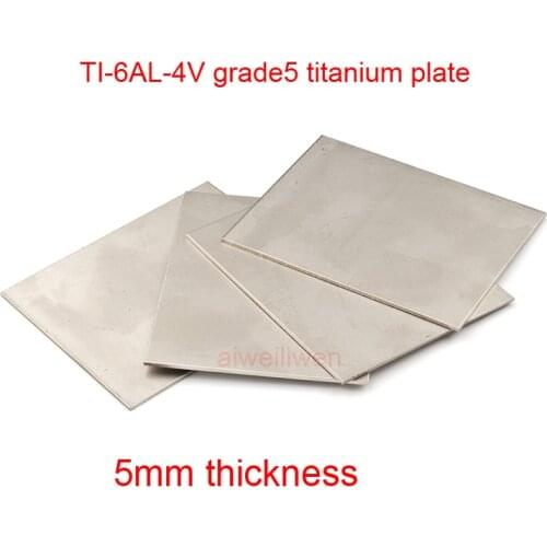5mm thickness grade 5 titanium plate GR5 dynamic plate TI-6AL-4V titanium alloy sheet BT6 TA6V YATB640 TC4 medical Ti sheet