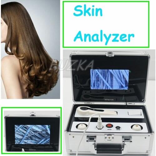 7 Inch Box-Type Scalp Hair Follicle Facial Skin Detector Hair Analyser Machine Digital Skin Detection Beauty Care Equipment