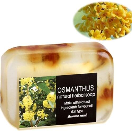 90g Natural Jasmine Flower Essential Oil Handmade Soap Aromatherapy Fragrant Face Skin Cleansing Moisturizing Whitening Nourishi